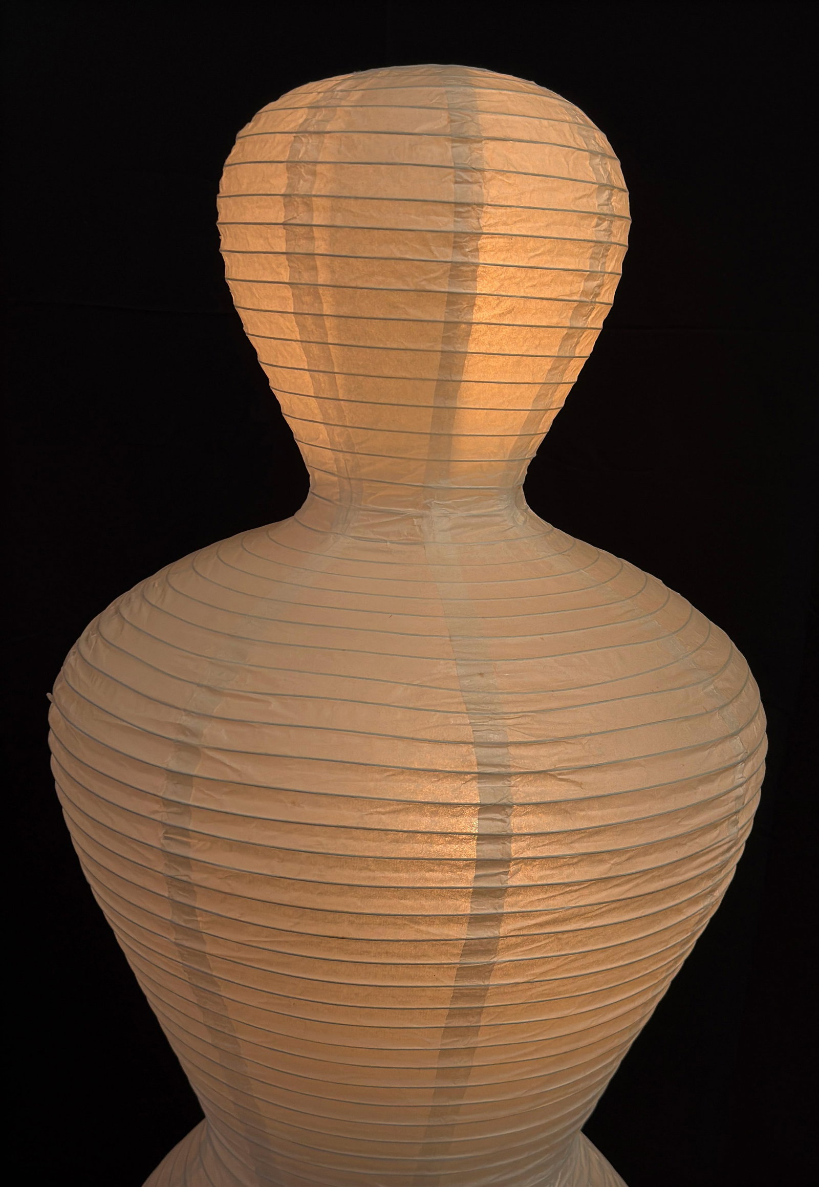 Vintage Ikea Figurative Paper Lantern Floor Lamp in the Female Form - 4