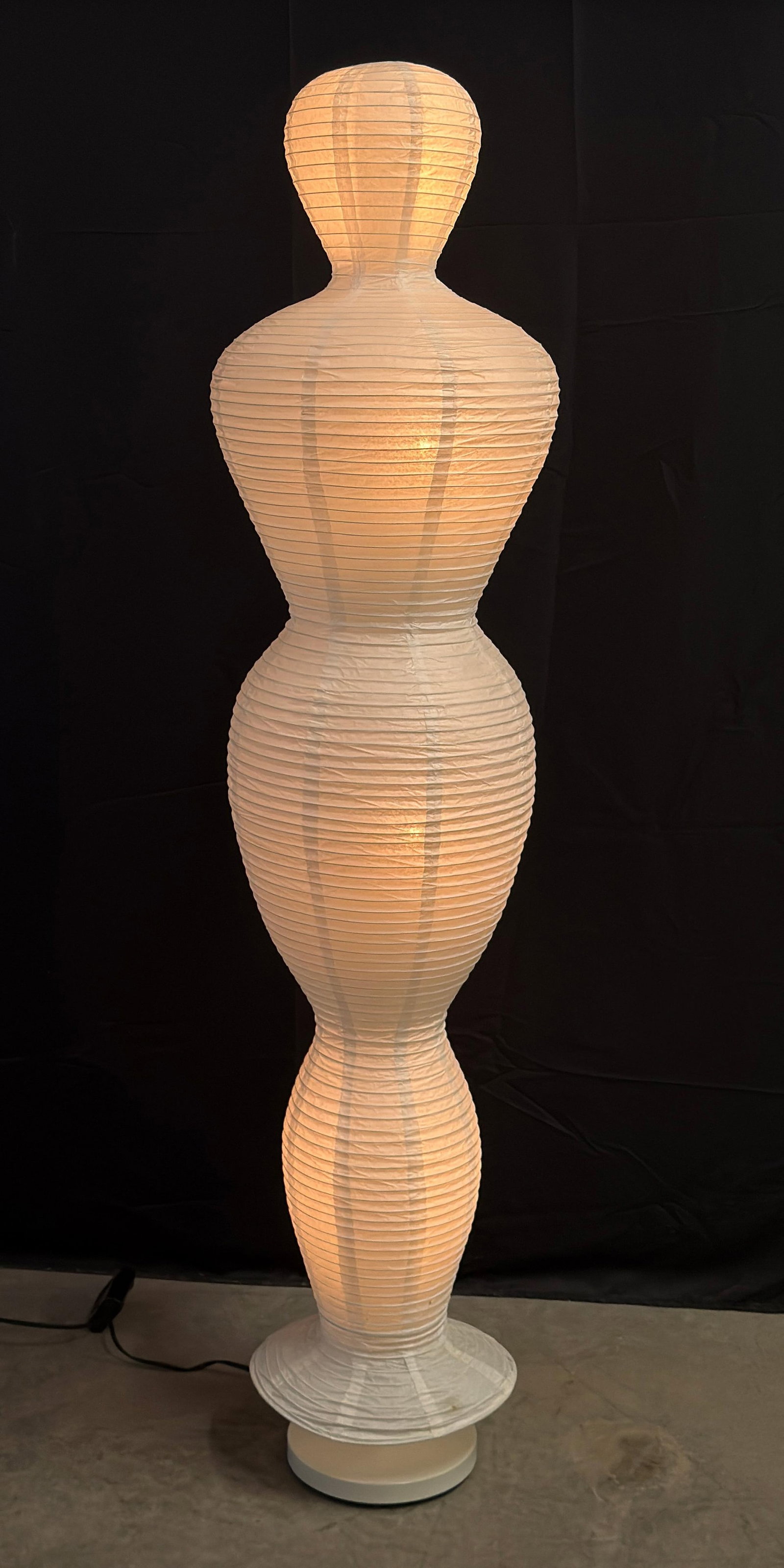 Vintage Ikea Figurative Paper Lantern Floor Lamp in the Female Form - 6