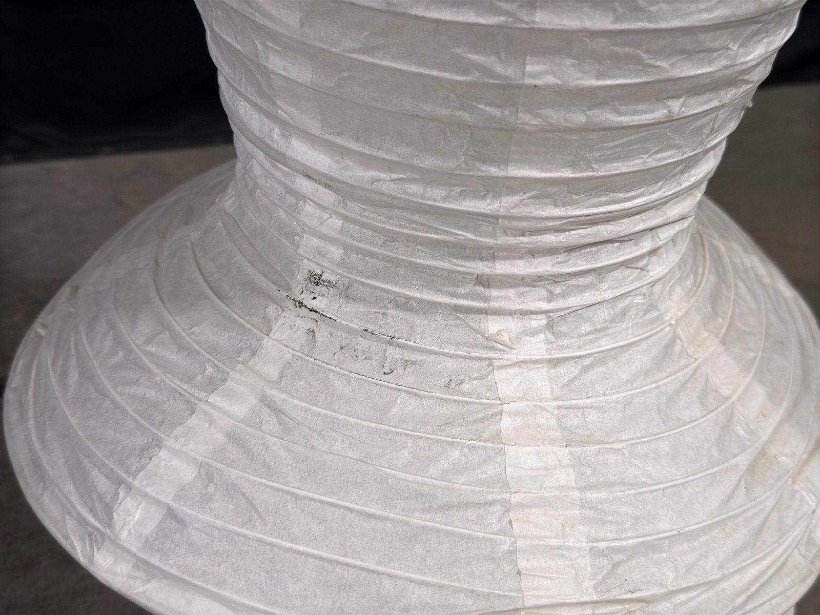 Vintage Ikea Figurative Paper Lantern Floor Lamp in the Female Form - 8