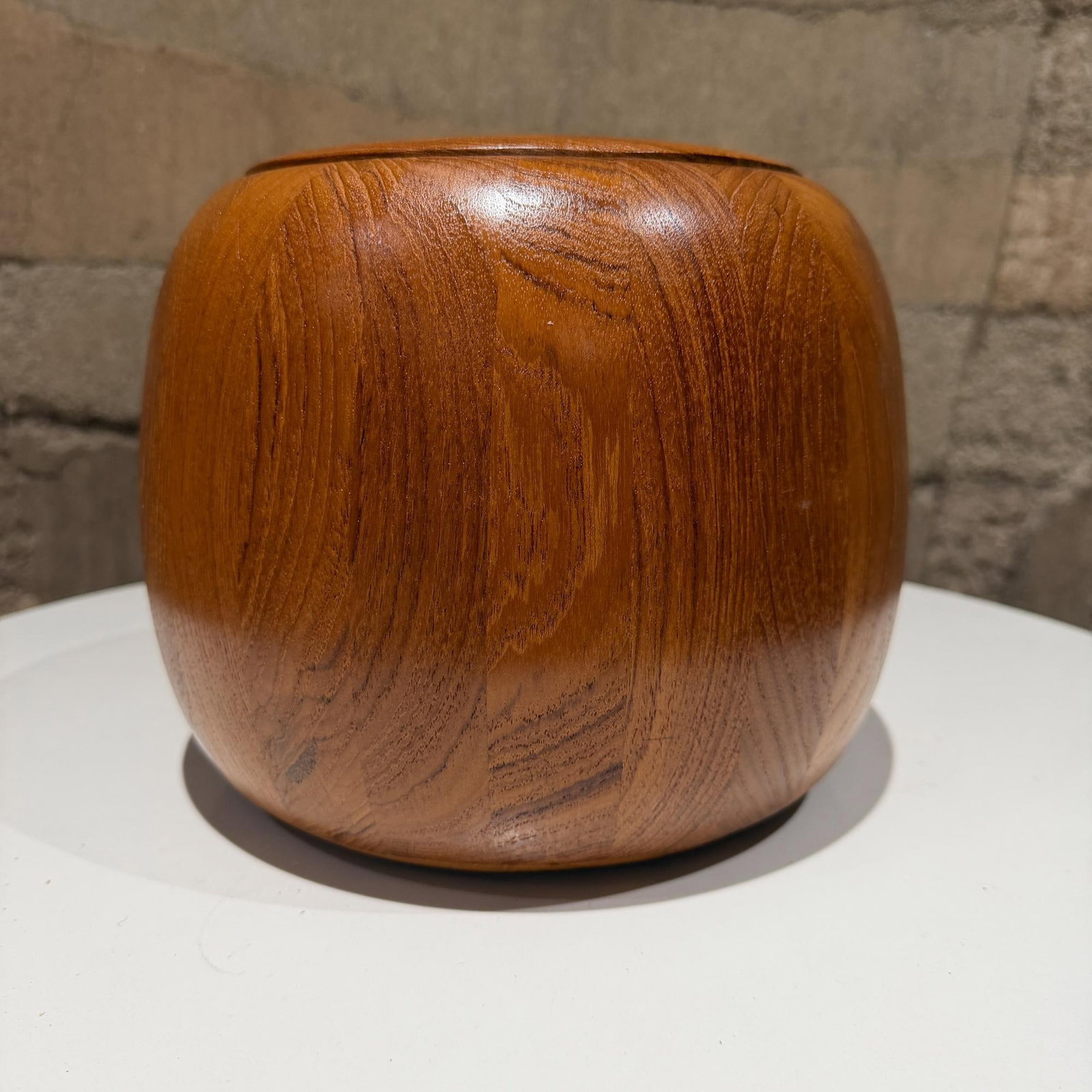 Vintage Dansk Designs Teak Wood Ice Bucket Jens Quistgaard Ihq - 3