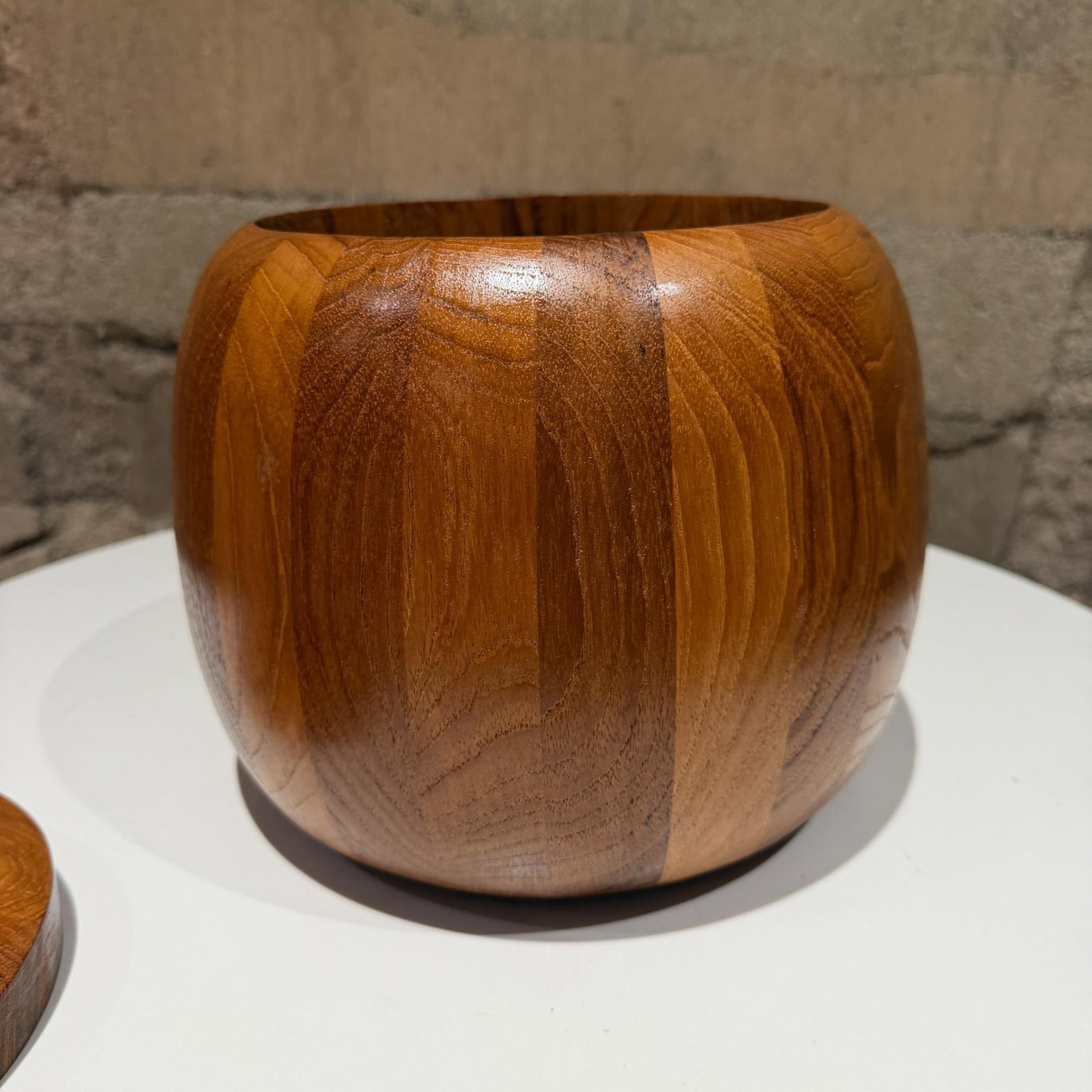 Vintage Dansk Designs Teak Wood Ice Bucket Jens Quistgaard Ihq - 5