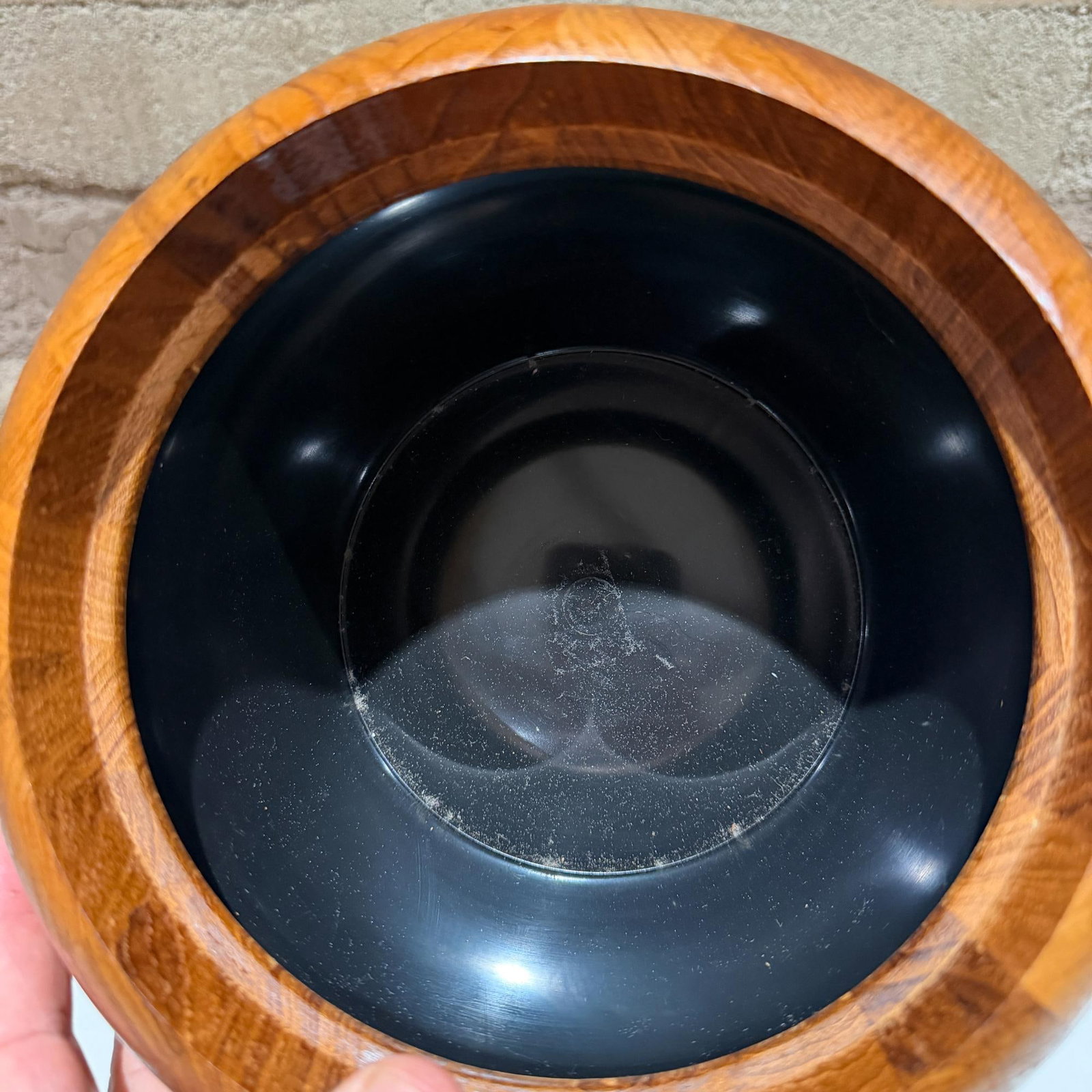 Vintage Dansk Designs Teak Wood Ice Bucket Jens Quistgaard Ihq - 7