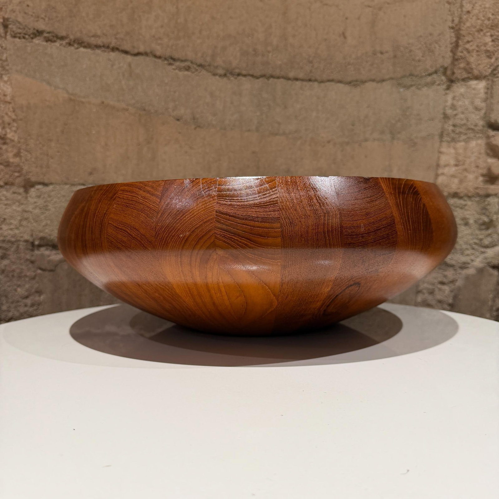 Vintage Dansk Staved Teak Salad Bowl Jens Quistgaard Danish Modern - 3