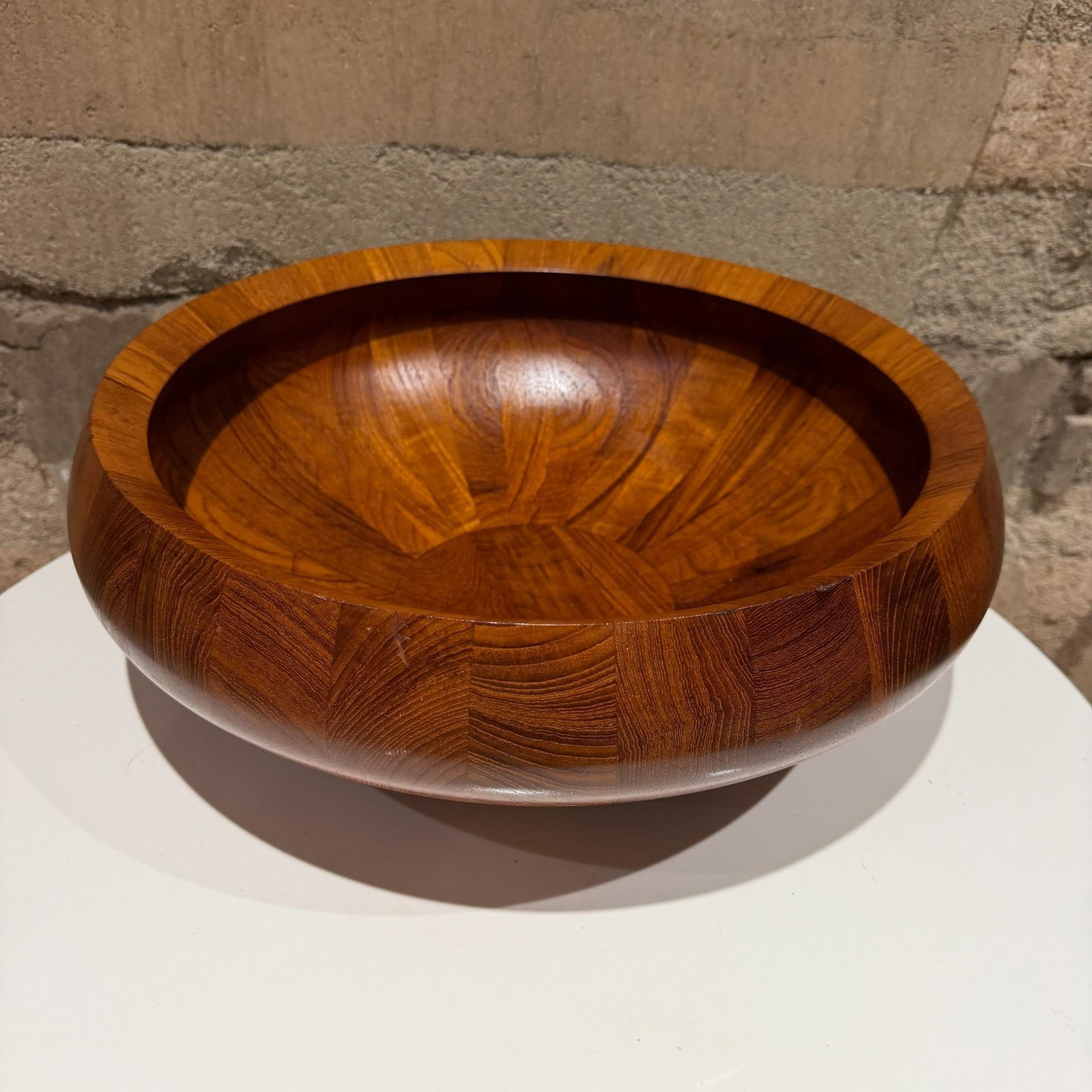 Vintage Dansk Staved Teak Salad Bowl Jens Quistgaard Danish Modern - 4