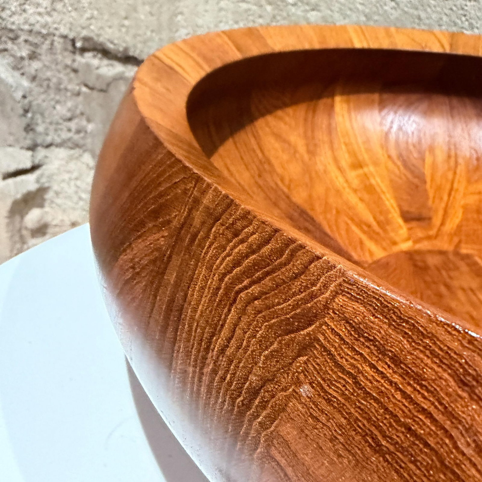Vintage Dansk Staved Teak Salad Bowl Jens Quistgaard Danish Modern - 5