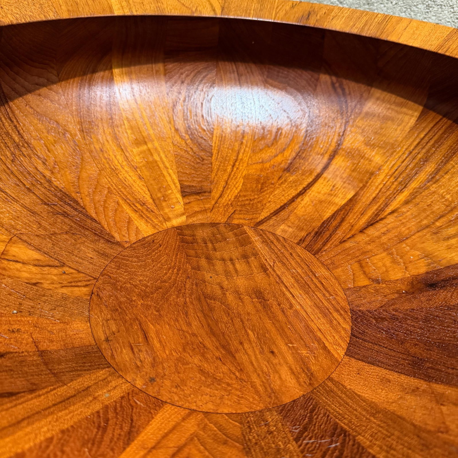 Vintage Dansk Staved Teak Salad Bowl Jens Quistgaard Danish Modern - 7