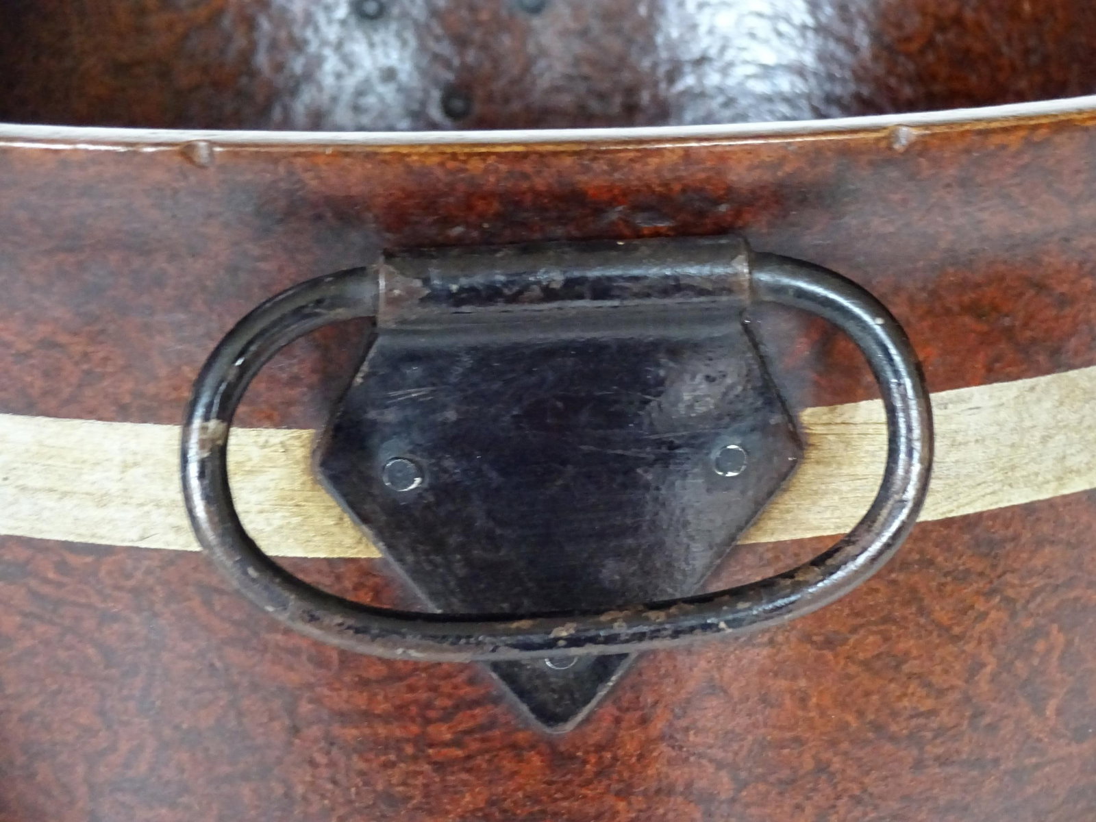 19th English Grain-Painted Wood Papier Mache Tub - 5