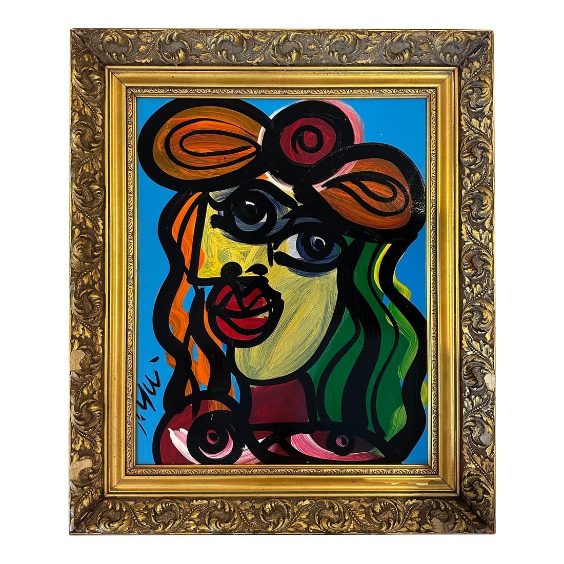 My Friend Pablo Picasso Original Painting by Artist Peter Keil: Peter Keil is a German artist who focuses primarily on abstract expressionism. Keil painted with some of the greats, including Joan MirÃ³, Pablo Picasso, and Andy Warhol, to name a few. This
