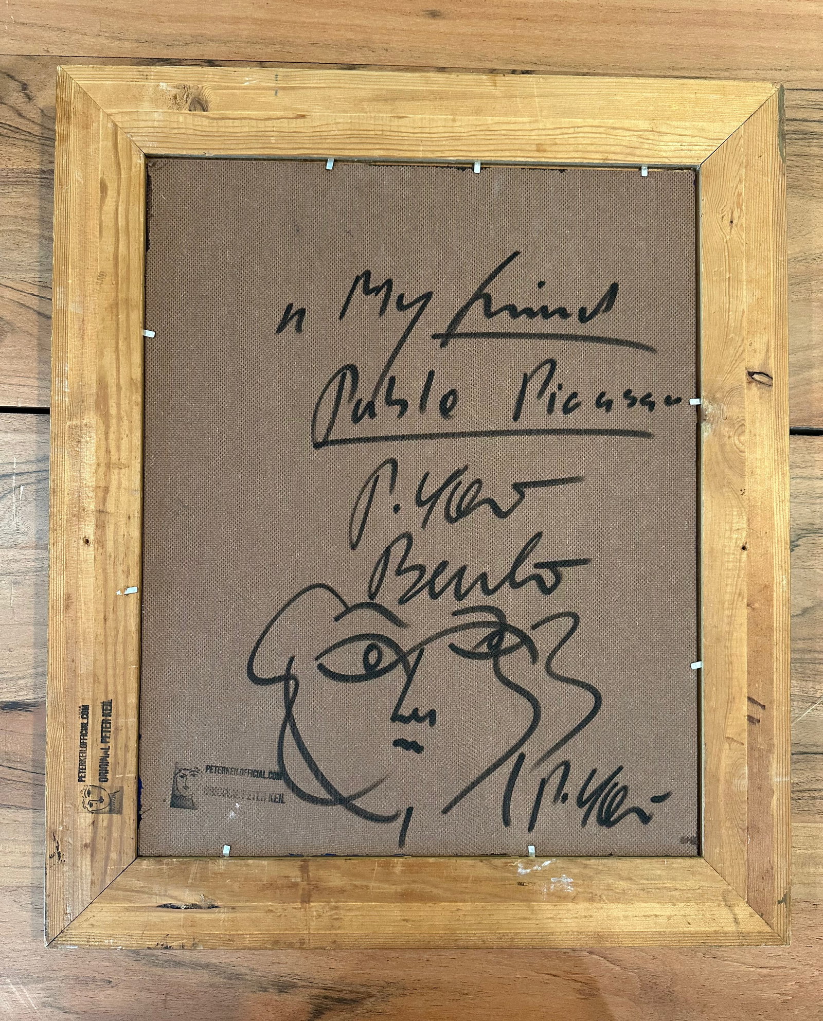 My Friend Pablo Picasso Original Painting by Artist Peter Keil - 2