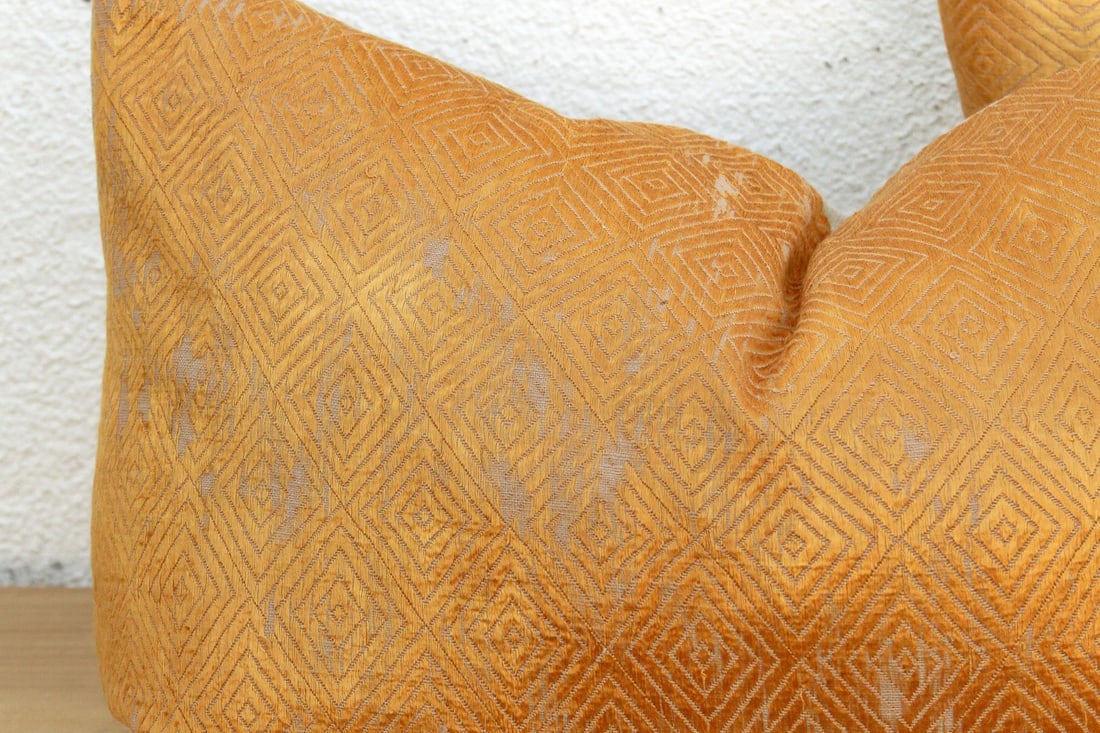 Maharaja's Accord, Set of 2 Heirloom Bagh Phulkari Pillows - 6