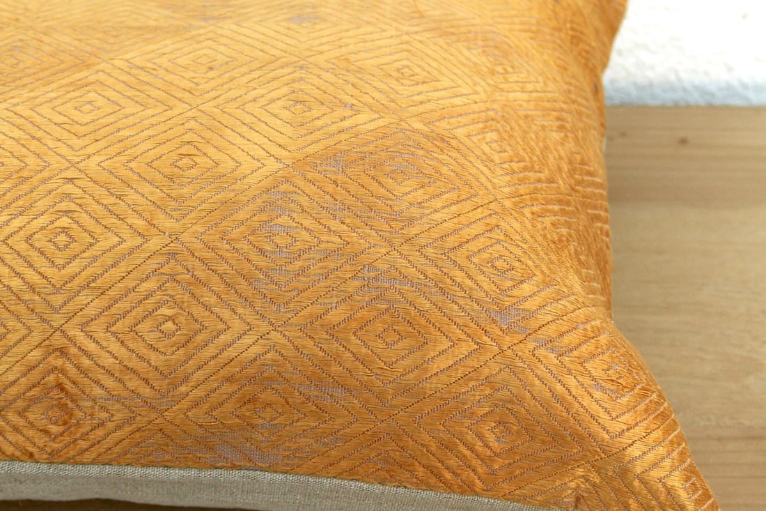 Maharaja's Accord, Set of 2 Heirloom Bagh Phulkari Pillows - 7