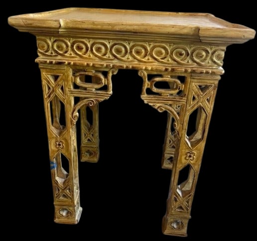 Pair of Vintage, Rare, Monumental, Faux Bamboo, Chinoiserie, Mid Century, Accent Tables - 9