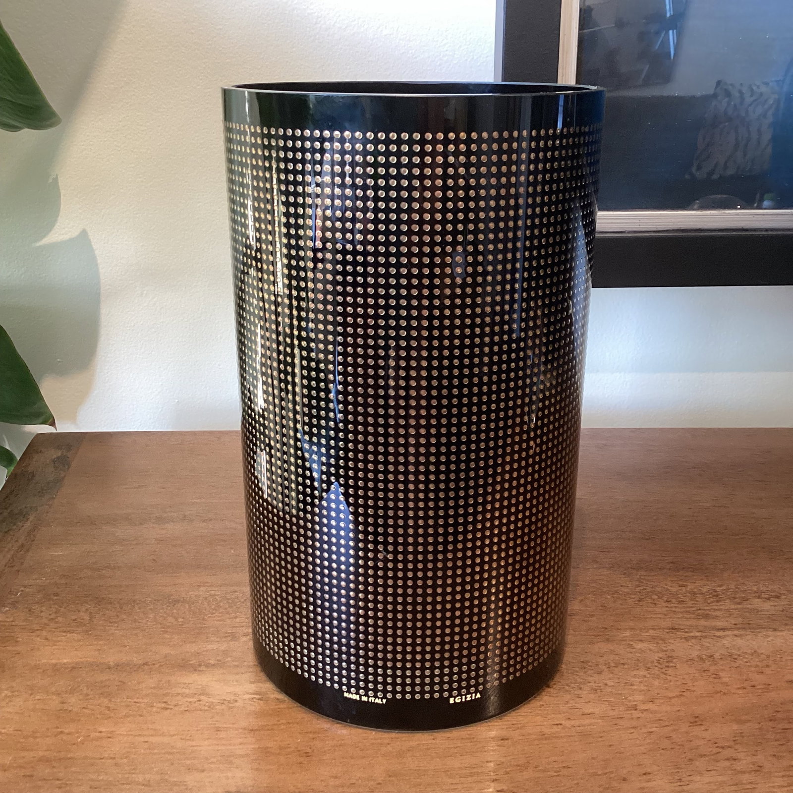 Koz Susani for Egizia Black & Gold Dot Glass Vase - 7