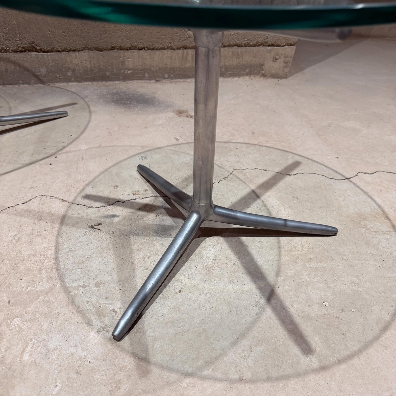 Mid-Century Modern Aluminum Tripod Side Tables Attr Milo Baughman - 6