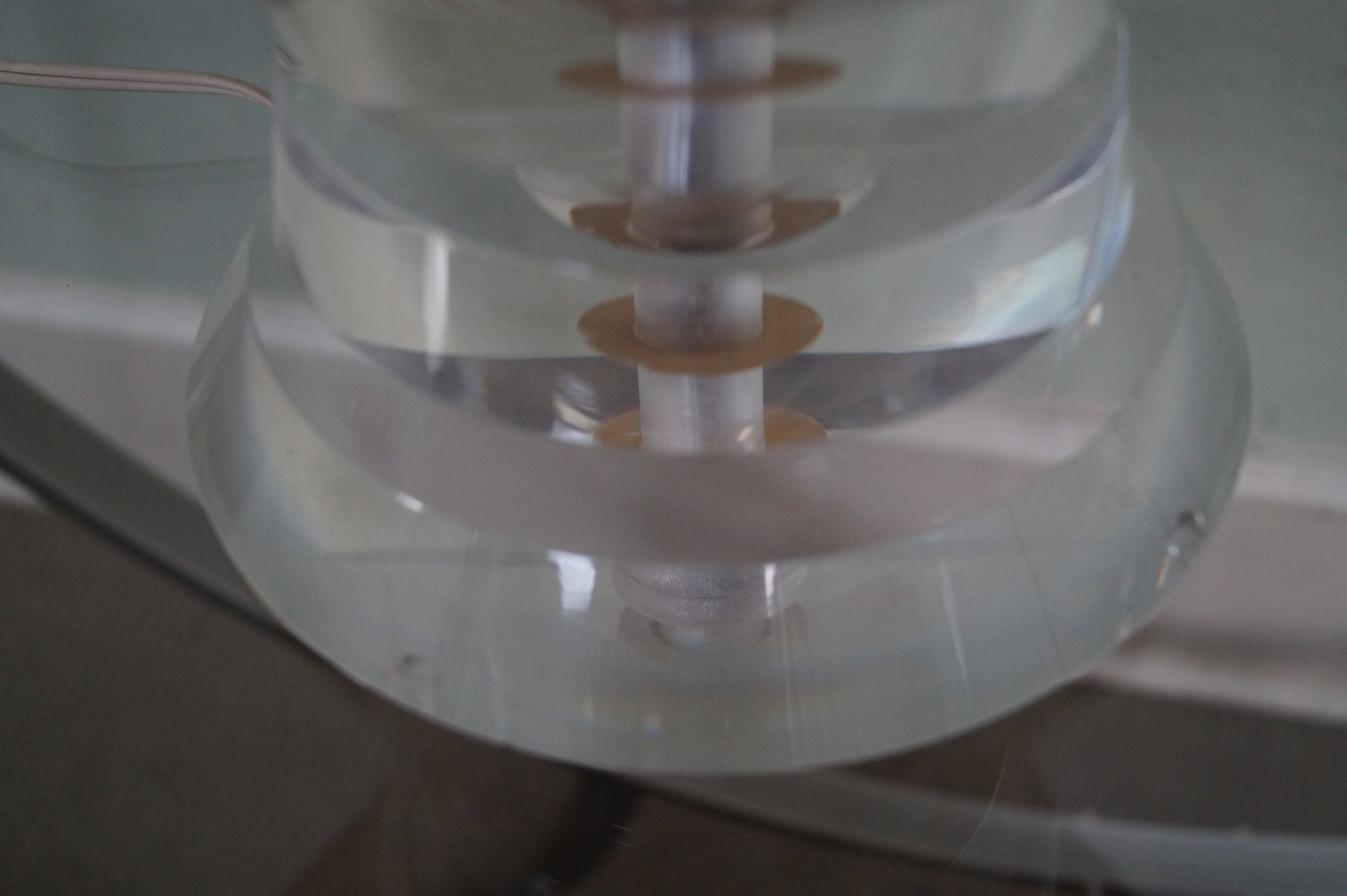Mid-Century Modern Lucite Lamp by George Bullio - 10