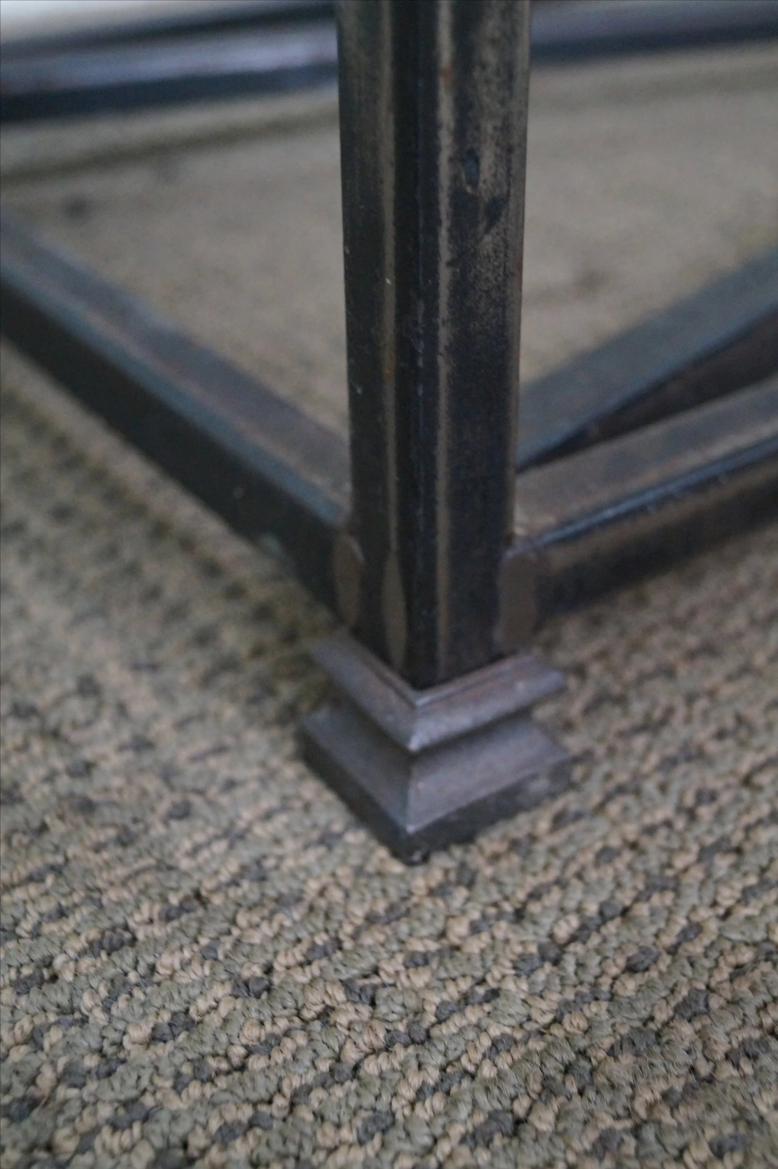 Iron Base & Slate Top Console Table - 6