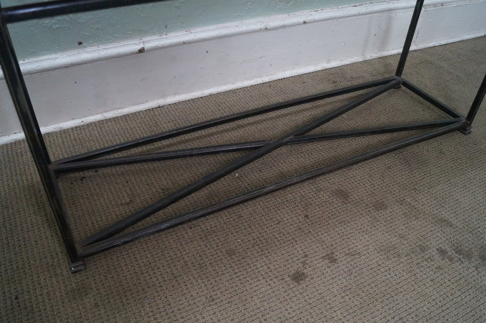 Iron Base & Slate Top Console Table - 7