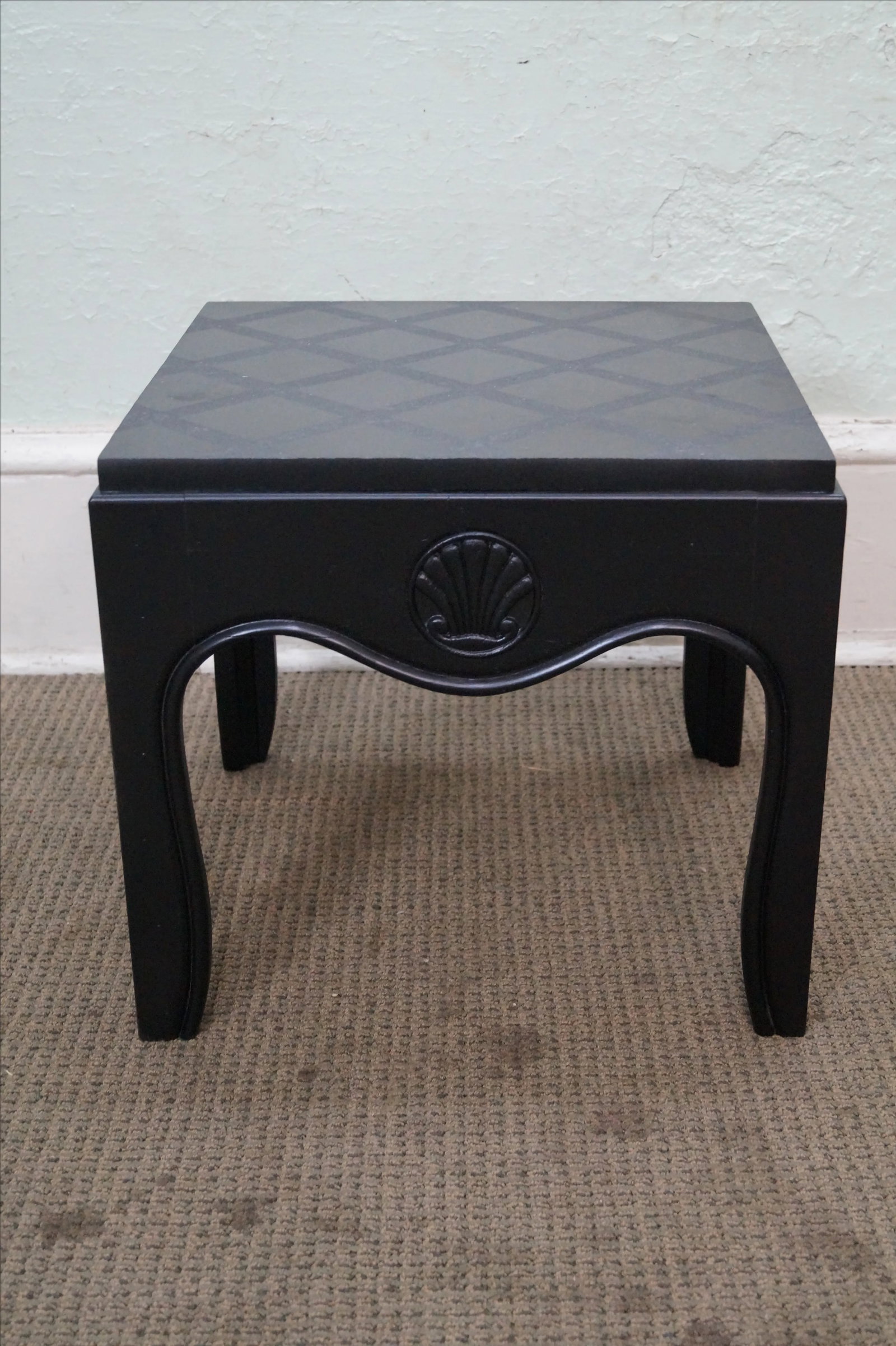 1970s Mid-Century Ebonized Black Slate Top Side Tables - A Pair - 3