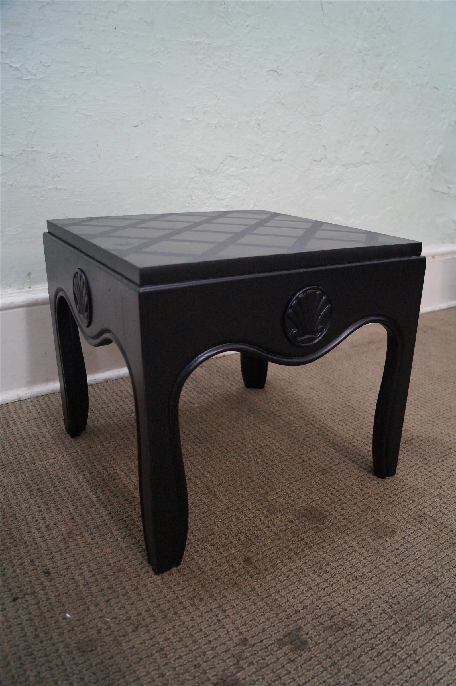 1970s Mid-Century Ebonized Black Slate Top Side Tables - A Pair - 6
