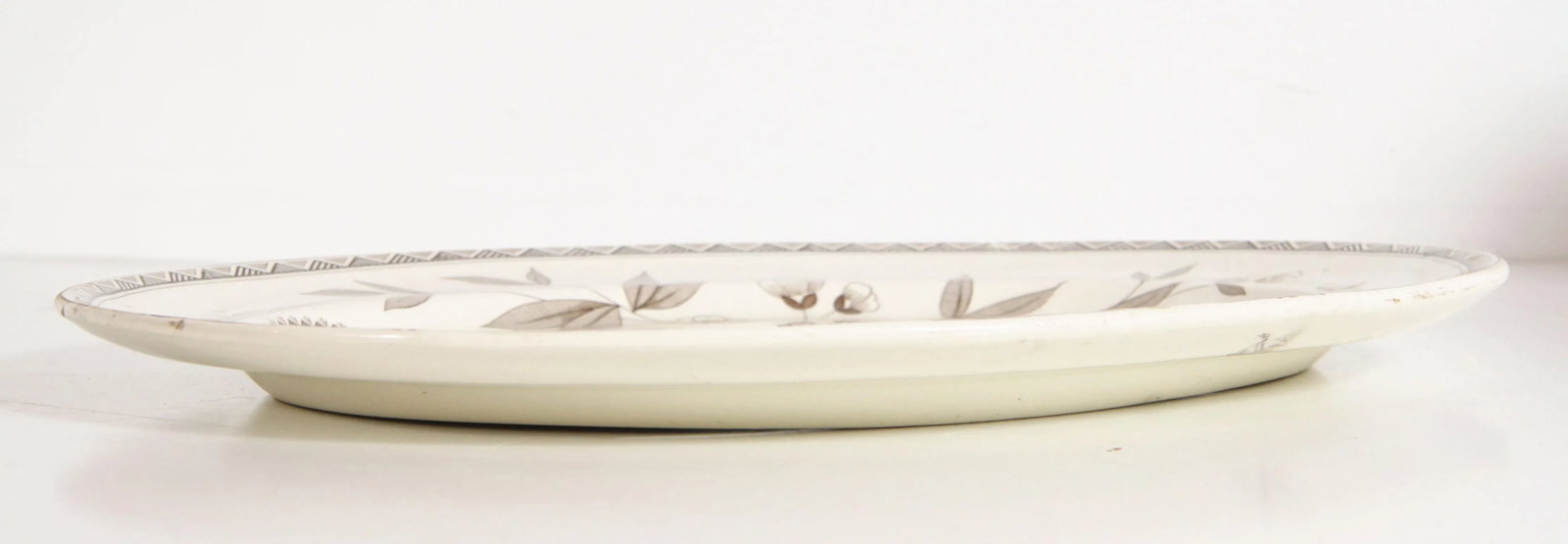 Antique 19th C. Victorian Aesthetic Serving Platter by James Beech in Perak Pattern - 4