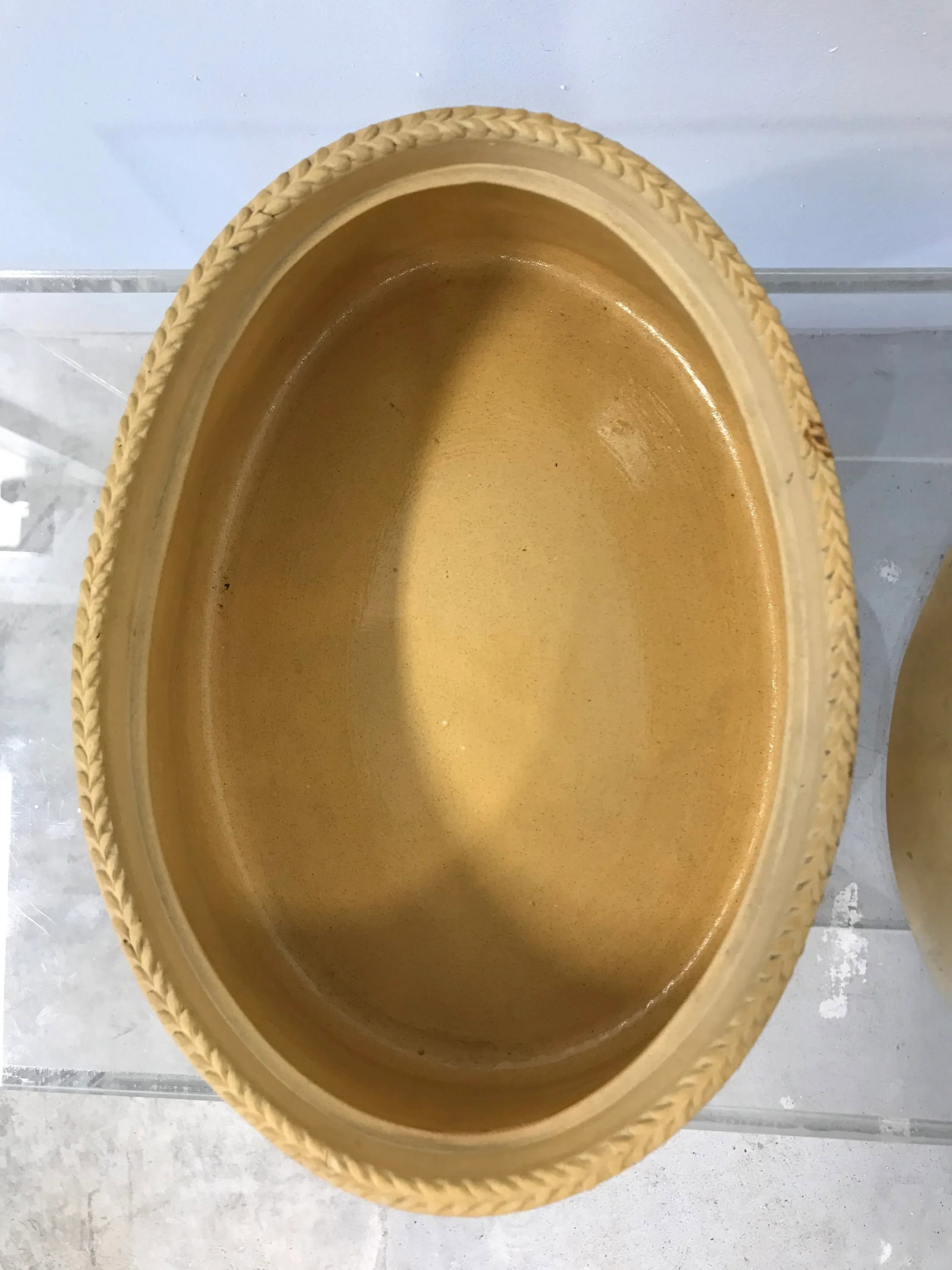 Late 19th Century Large Antique Wedgwood Caneware Cabbage Finial Game Pie Dish / Tureen C1870 #3 - 9