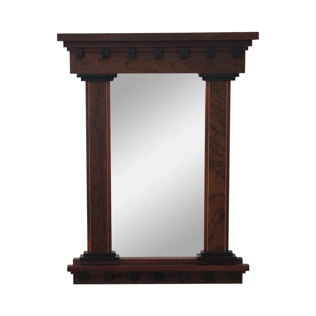 Mixed Wood Hanging Wall Mirror by Artscape (1 of 10)