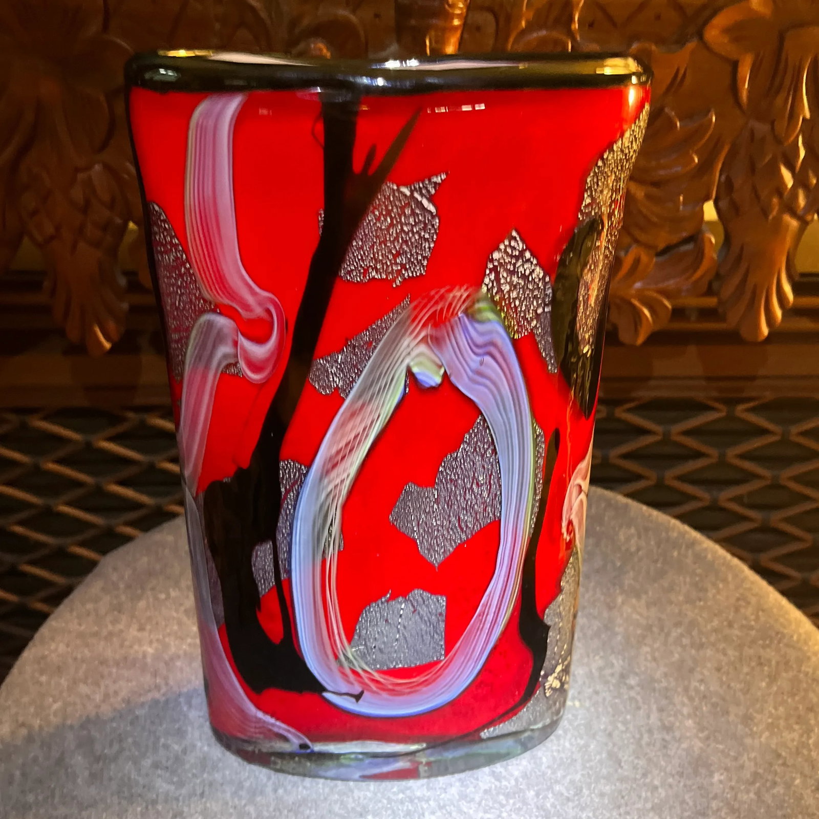 Mid 20th Century Abstract Murano Glass Vase - 3