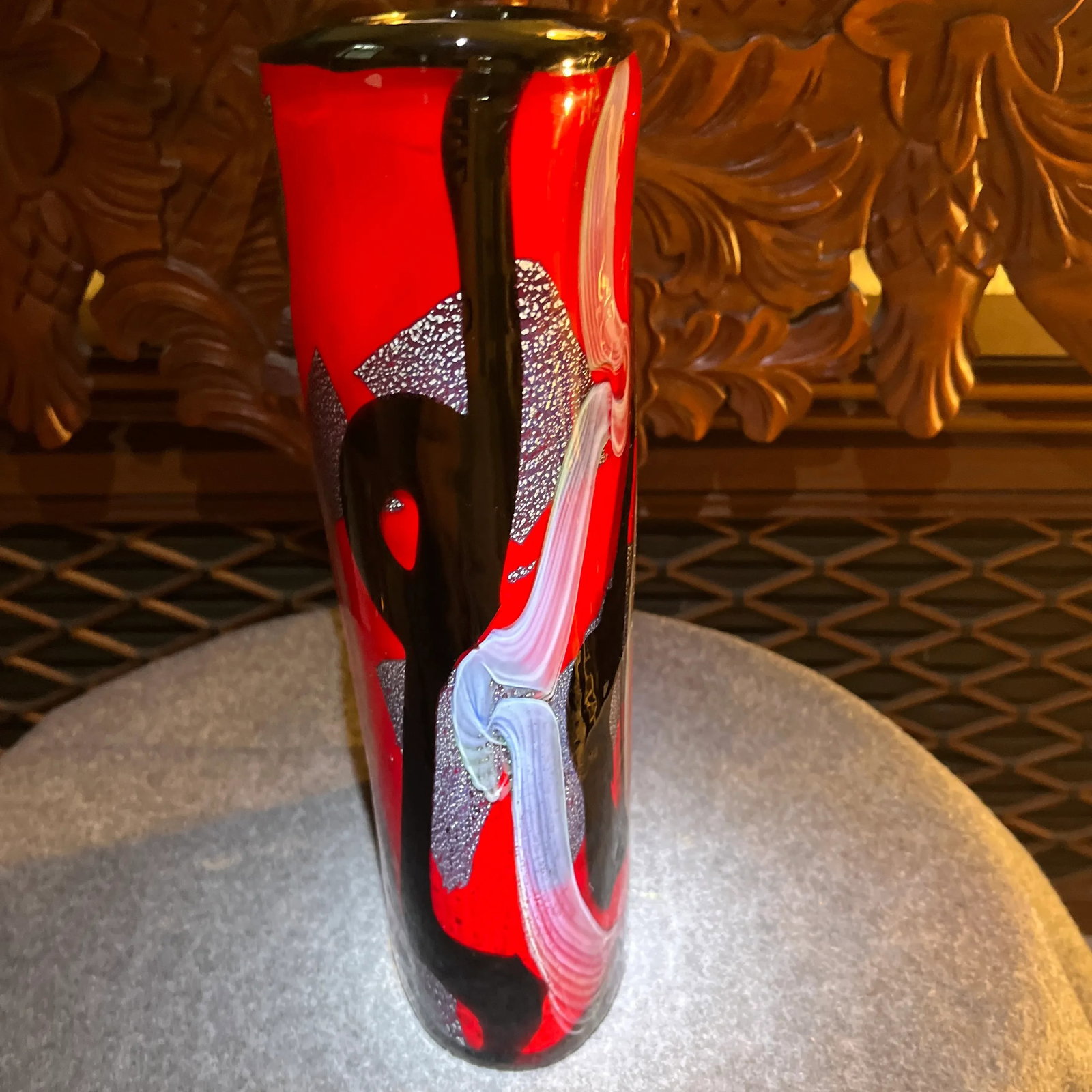 Mid 20th Century Abstract Murano Glass Vase - 4