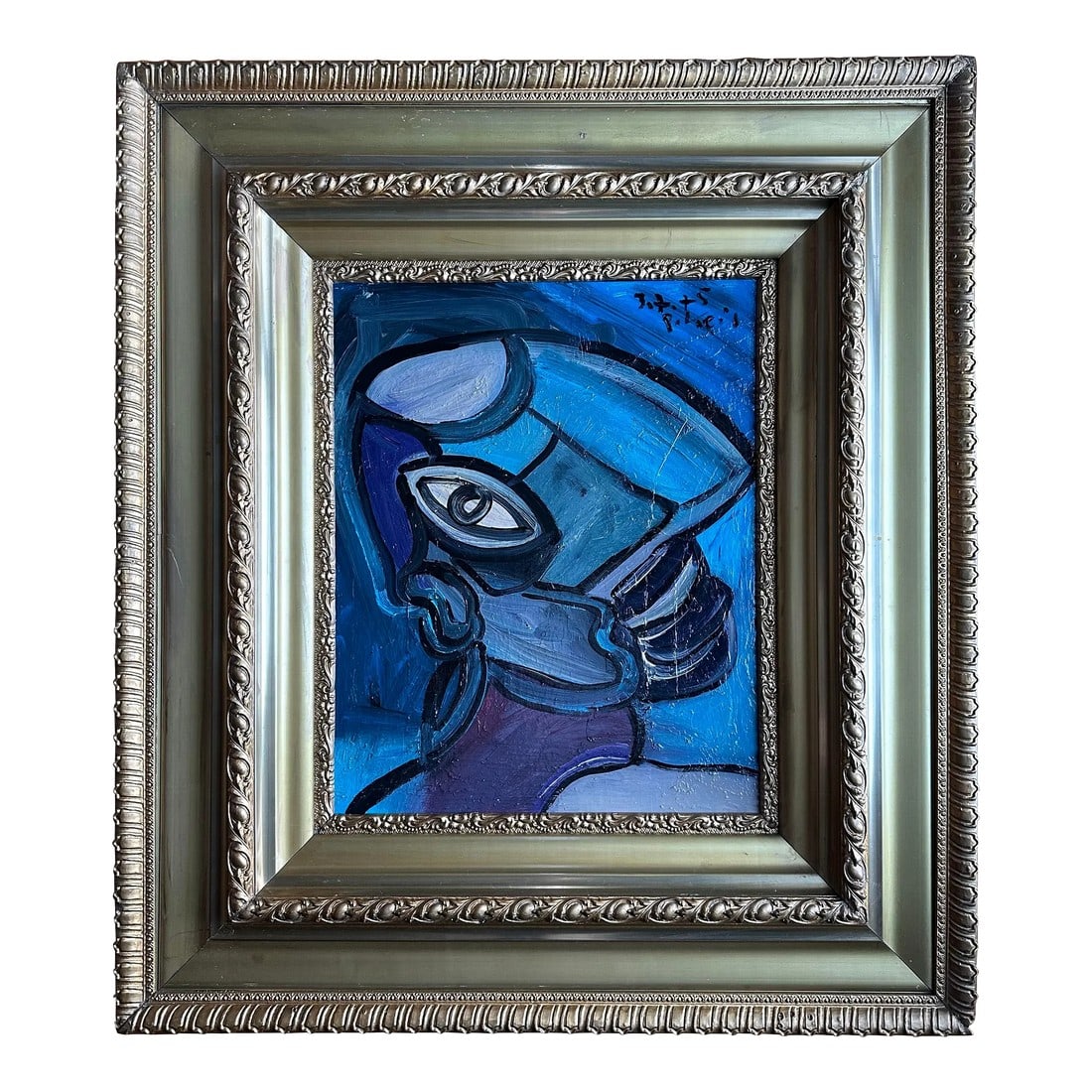 1975 Original Peter Keil Painting Framed: Peter Keil is a German artist that focuses primarily on abstract expressionism. Keil painted with some of the greats including Joan MirÃ³, Pablo Picasso and Andy Warhol, to name a few. This 