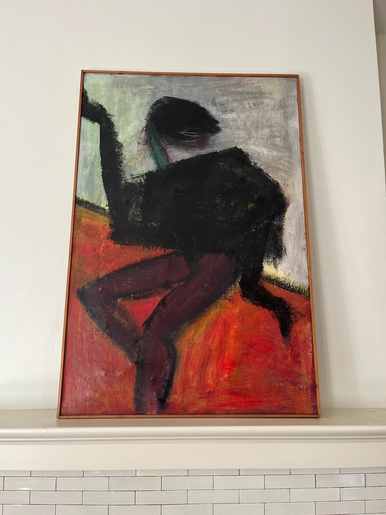 1960s Mid Century Modern Oil on Canvas Dancer - 10