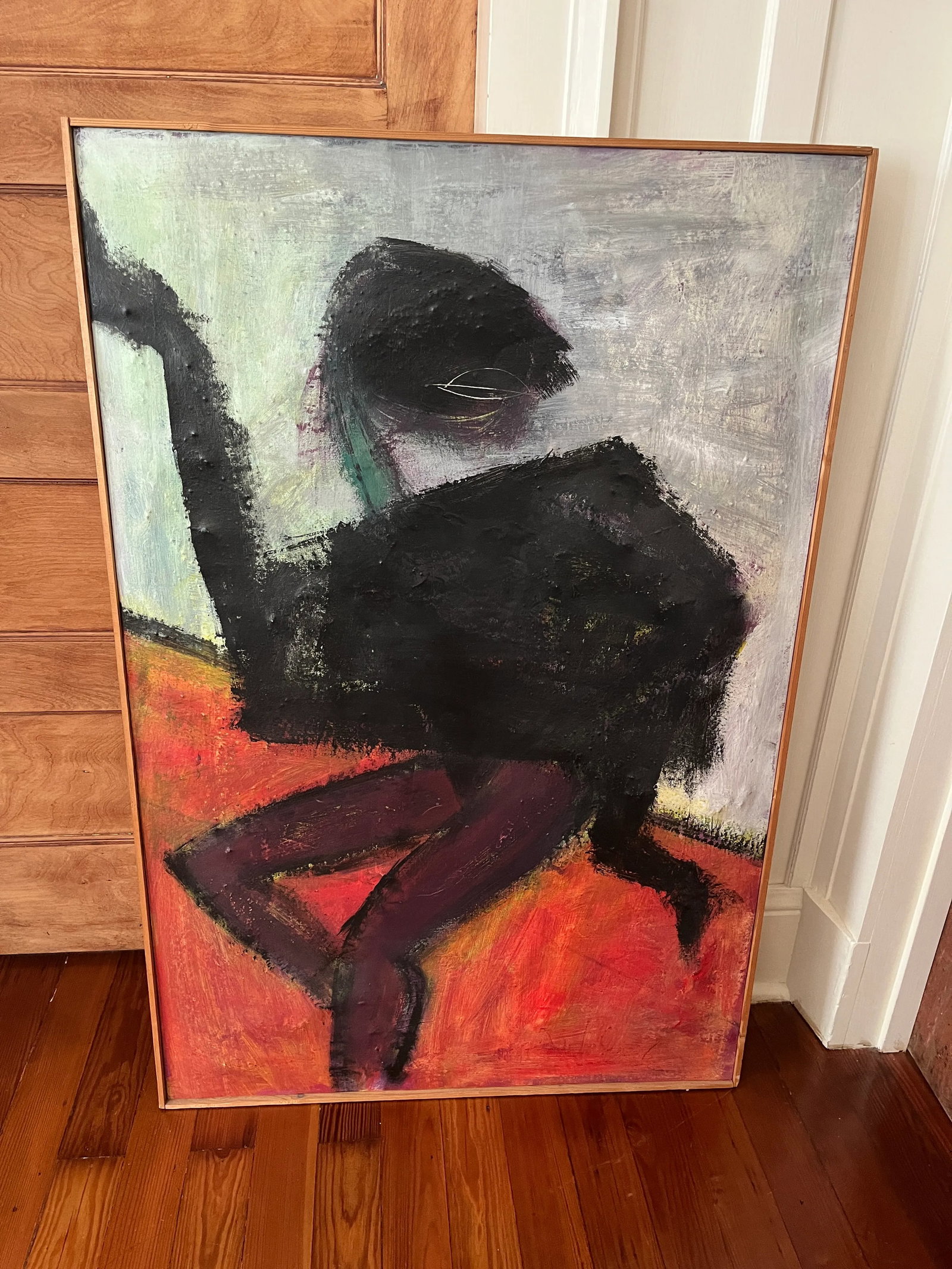 1960s Mid Century Modern Oil on Canvas Dancer - 7