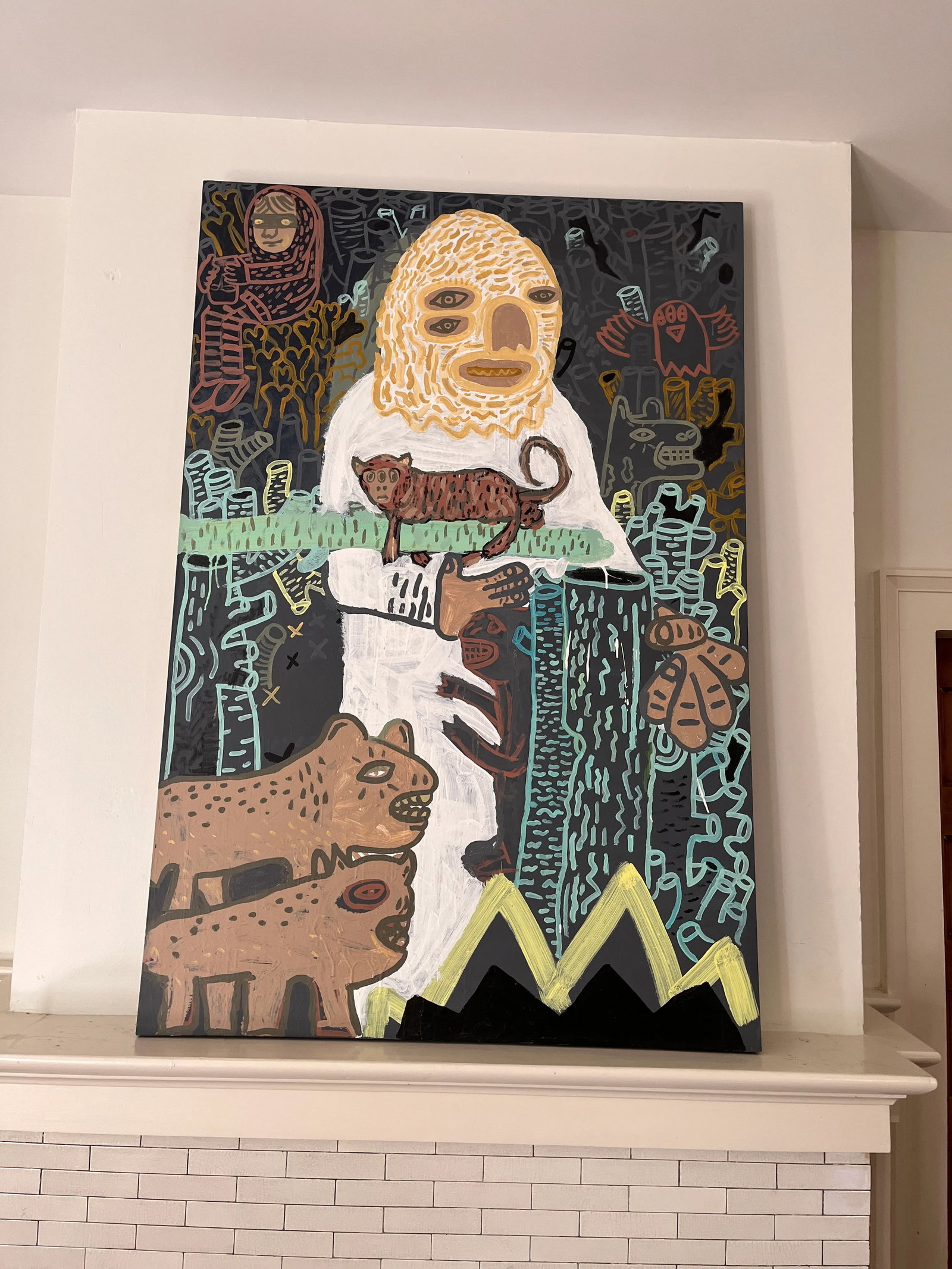 Contemporary Hungarian Pop Art Graffiti Painting by Kovacs Budha Tamas - 11