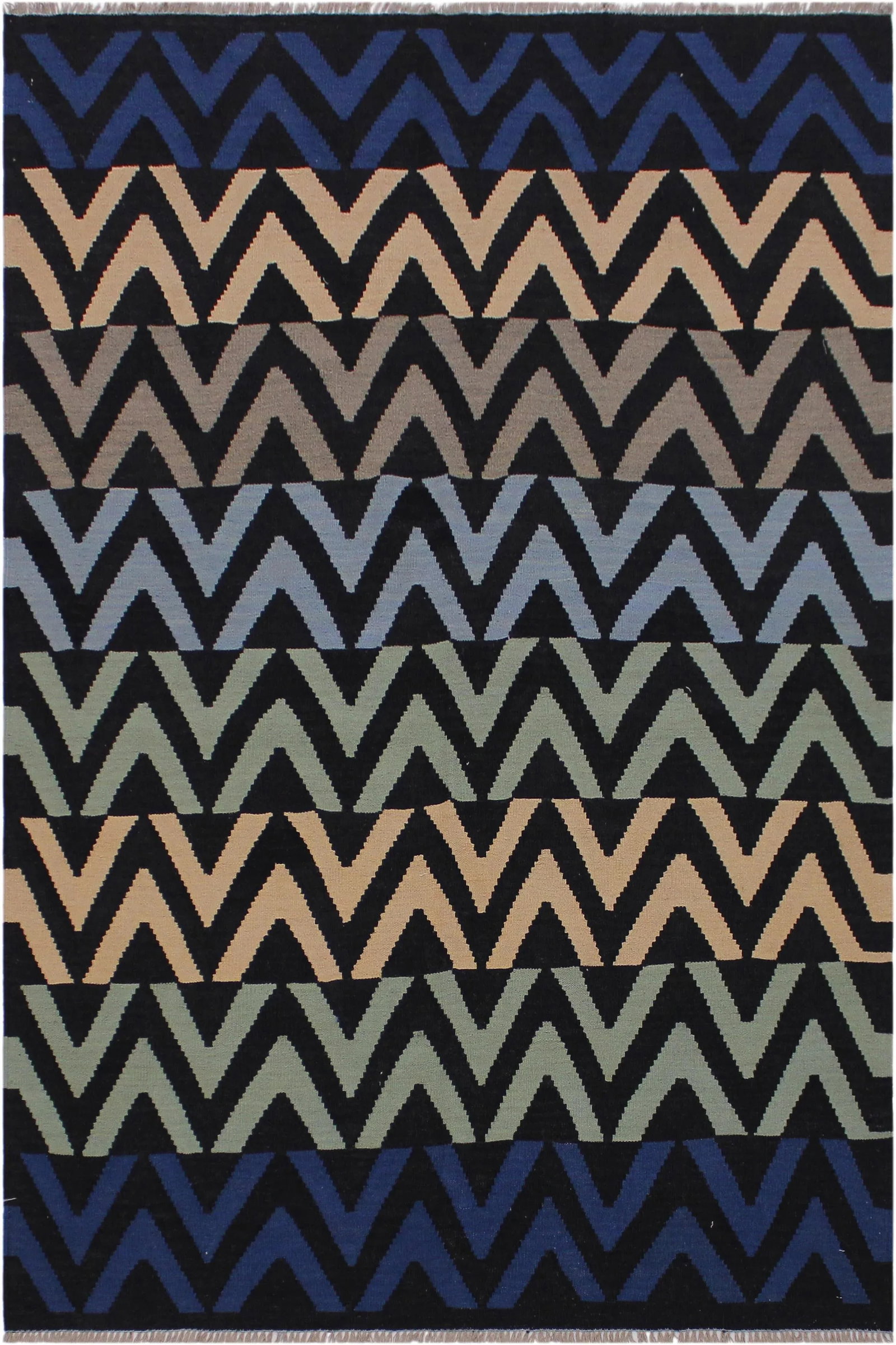 Abstract Kilim Hand-Woven Wool Rug -5"²3"³ × 6"²8"³ - 8