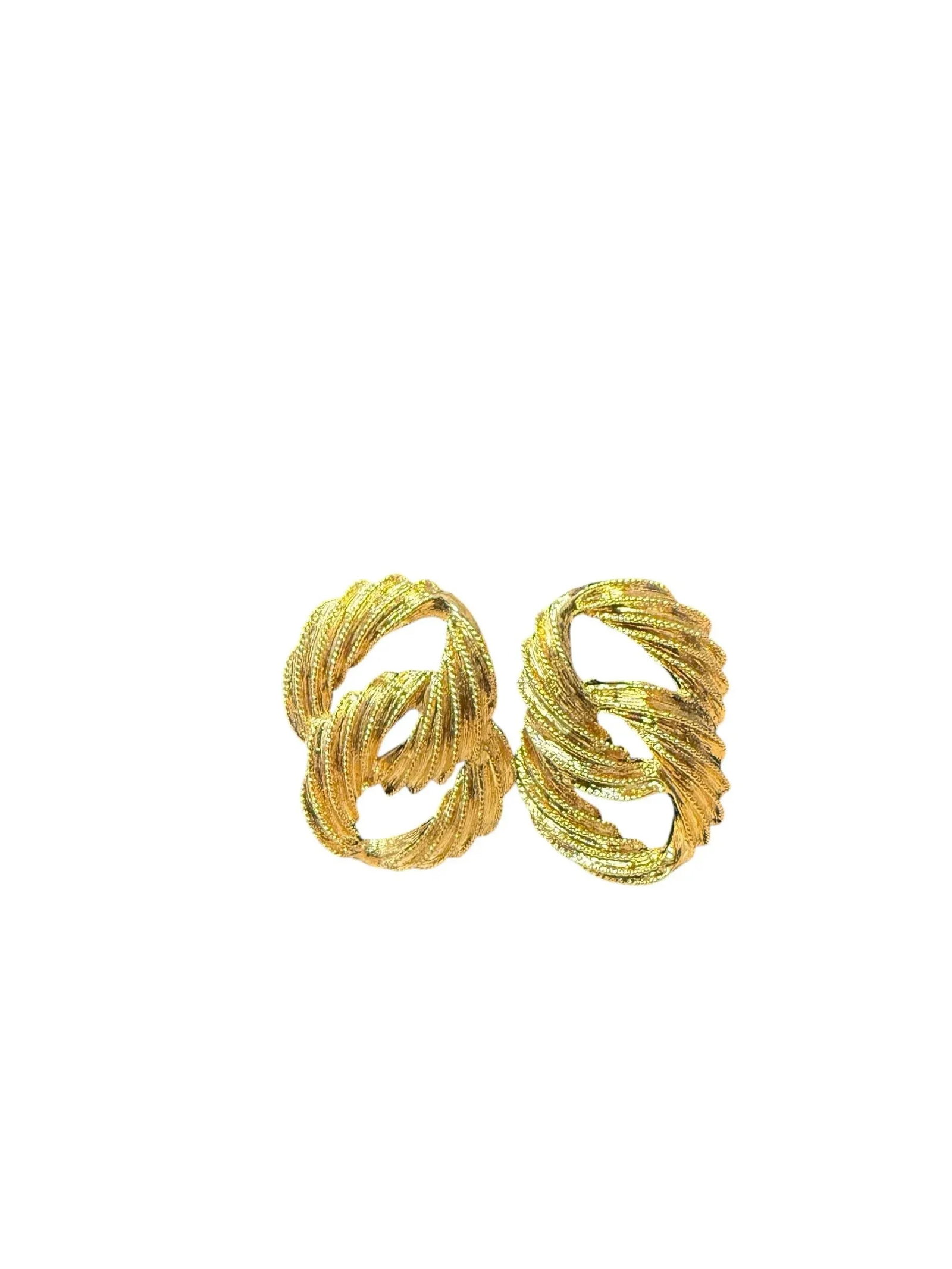 Vintage Napier Gold Tone Chain Link Jewelry Set - Necklace Bracelet Earrings, 4 Pieces - 6