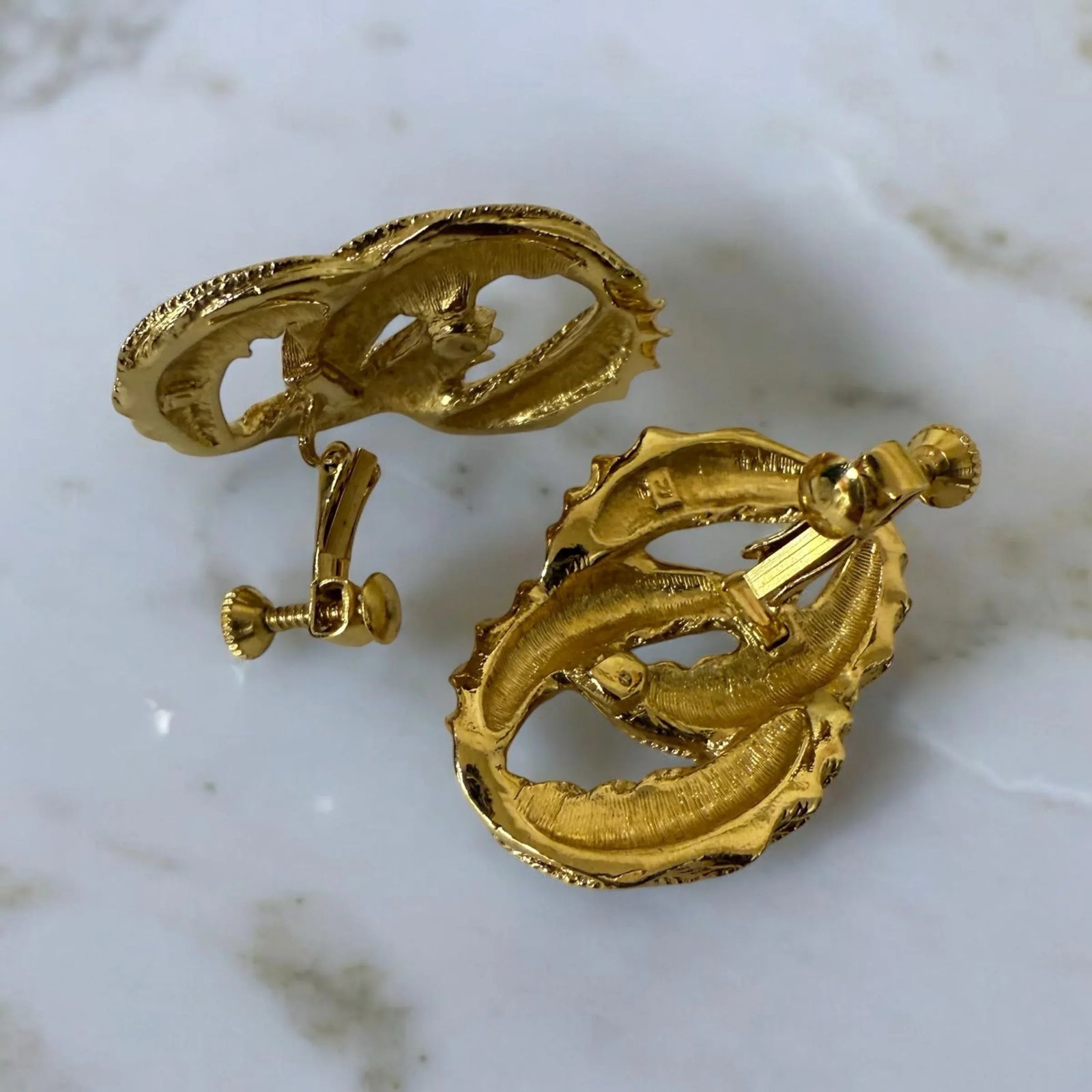 Vintage Napier Gold Tone Chain Link Jewelry Set - Necklace Bracelet Earrings, 4 Pieces - 7