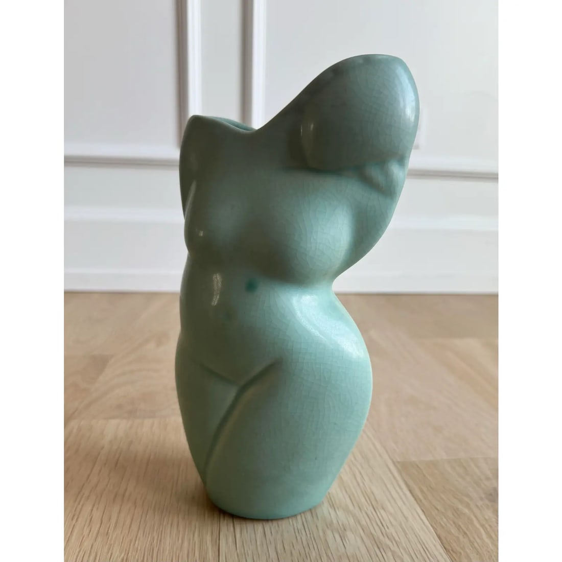 Vintage Donna Polseno Sculptural Ceramic Female Form Vase - 2