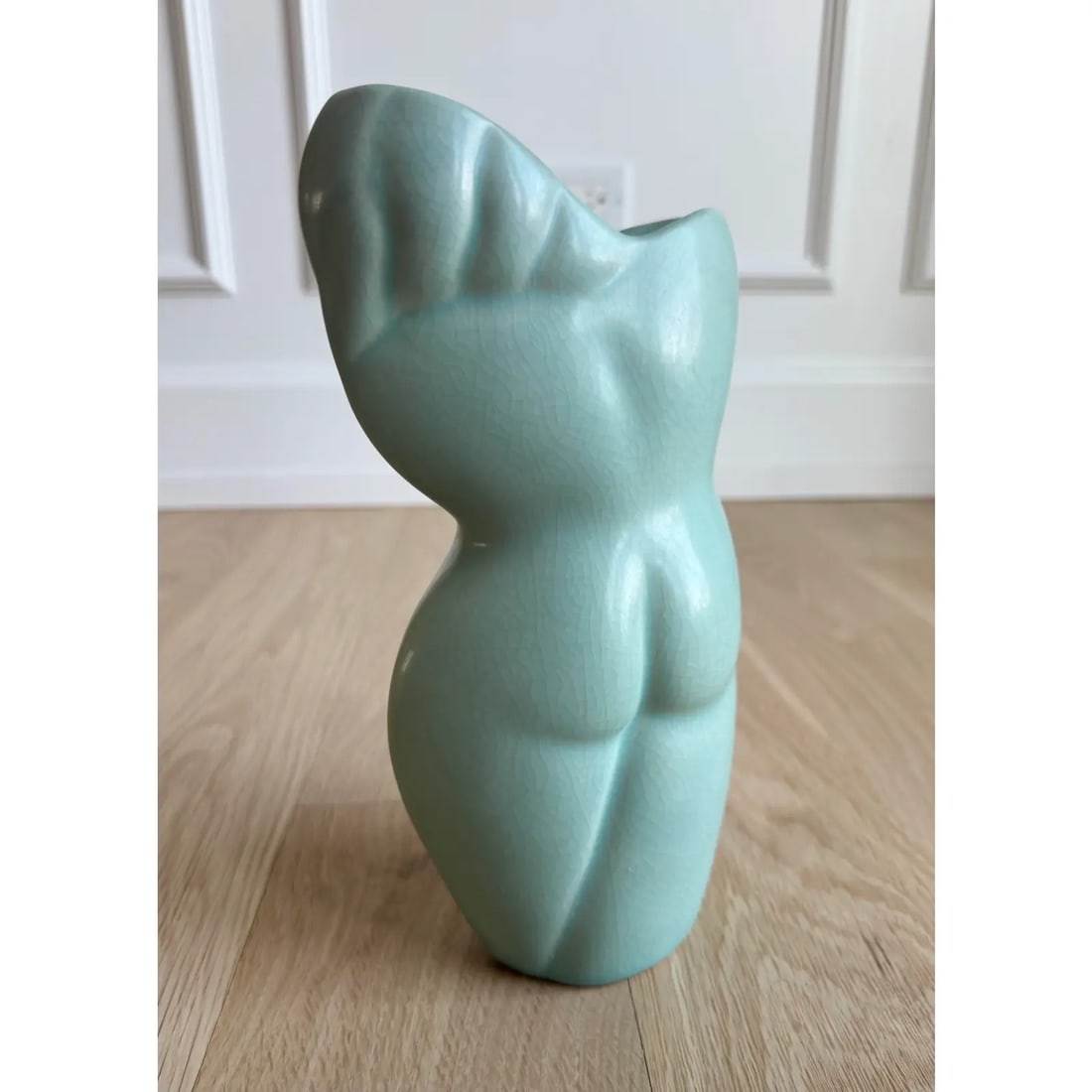 Vintage Donna Polseno Sculptural Ceramic Female Form Vase - 4