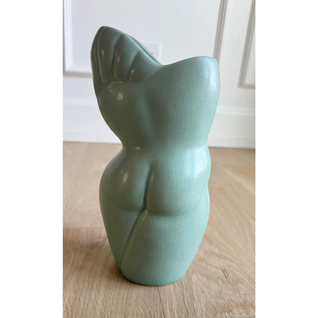 Vintage Donna Polseno Sculptural Ceramic Female Form Vase - 5