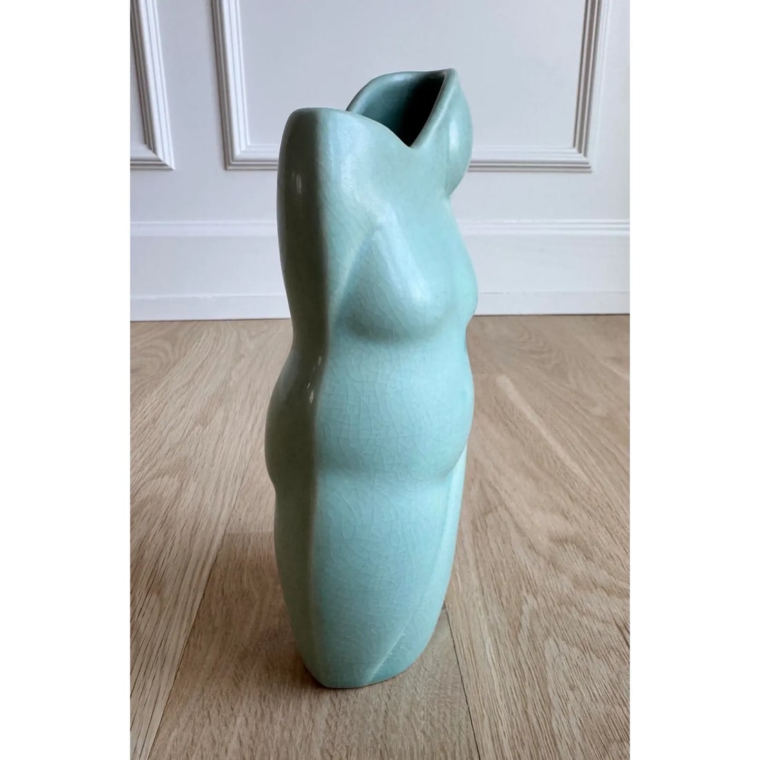 Vintage Donna Polseno Sculptural Ceramic Female Form Vase - 6