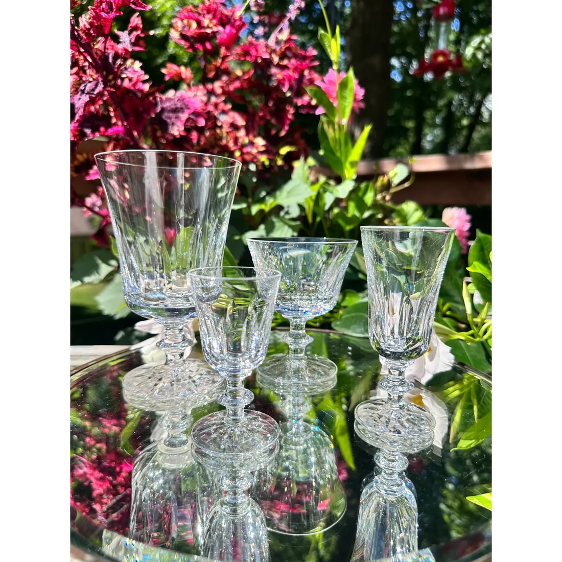 Signed Orrefors Sweden Large Set of 45 Crystal Glass Drinkware Stemware 11 Service Settings Goblet W - 10