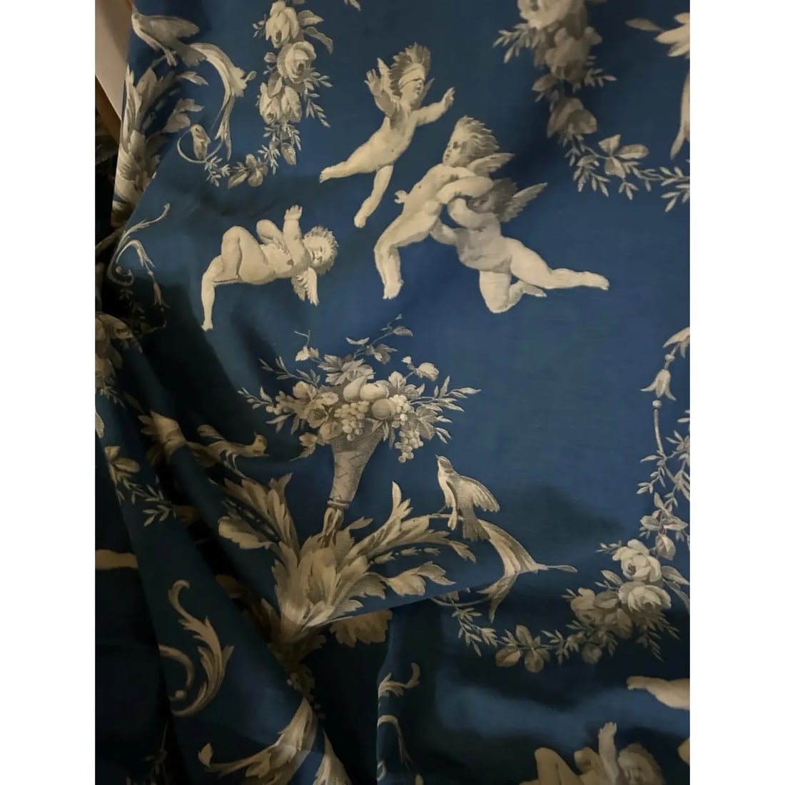 Antique French Toile Fabric - 6