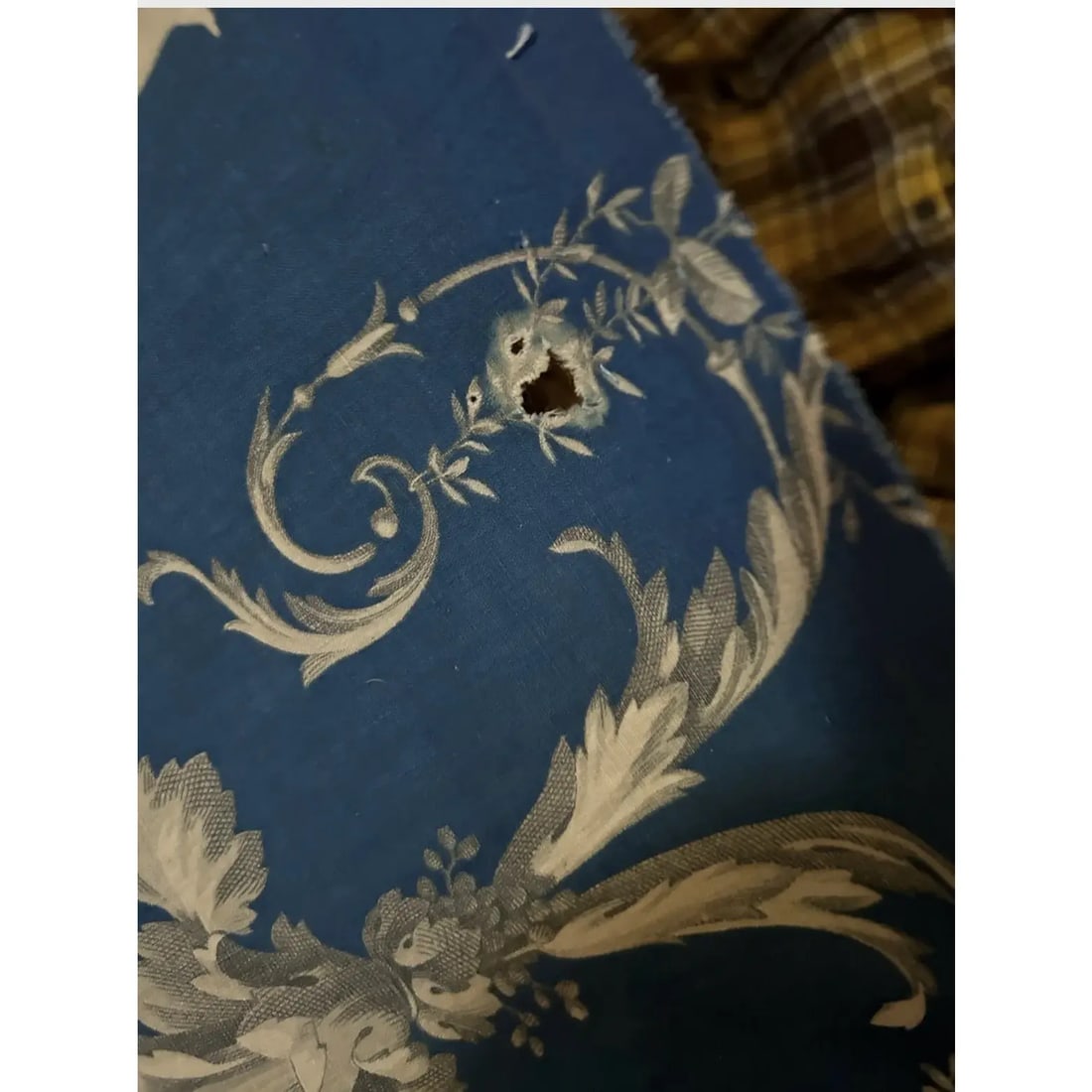 Antique French Toile Fabric - 7