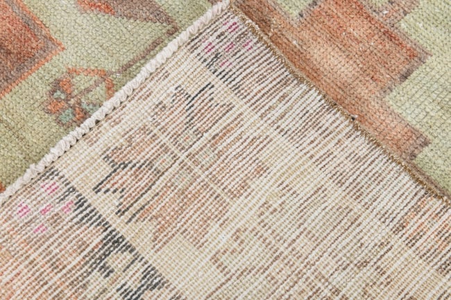 4'3'' x 5'5'' Handmade Vintage Wool Rug - 6913 - 19