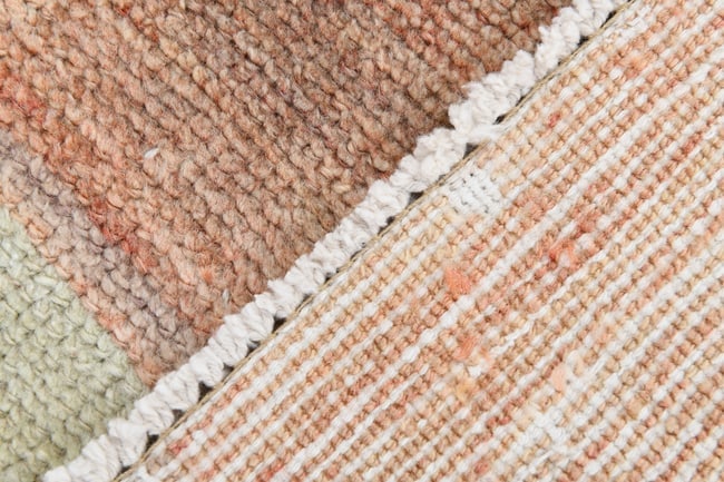 4'3'' x 5'5'' Handmade Vintage Wool Rug - 6913 - 20