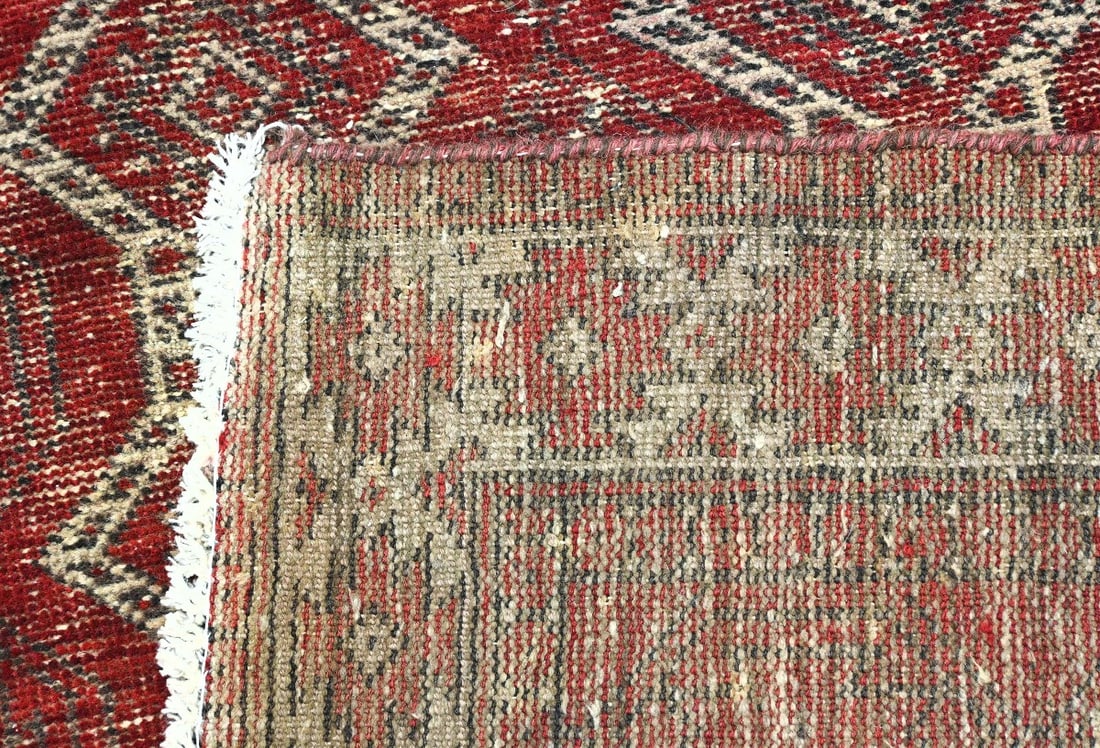 Antique Muted Red Tribal 4X6 Distressed Vintage Oriental Rug - 13