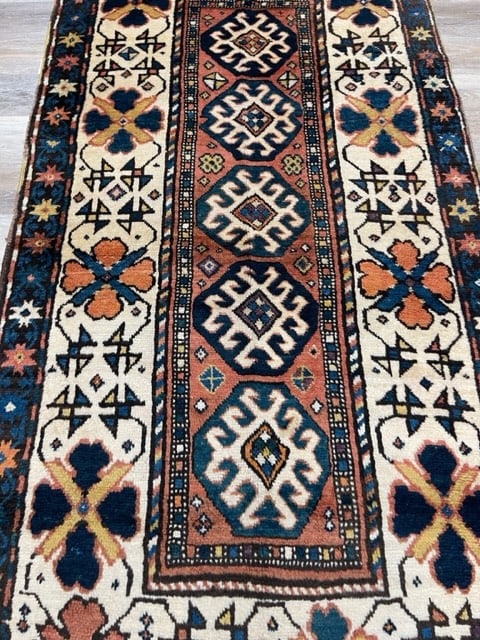 Antique kazak Caucasian rug-3331 - 2