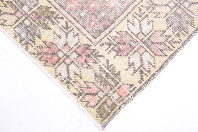 4'2'' x 8'3'' Unique Handmade Vintage Rug - 2495 - 11
