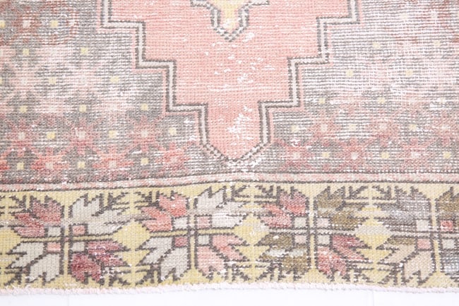 4'2'' x 8'3'' Unique Handmade Vintage Rug - 2495 - 13