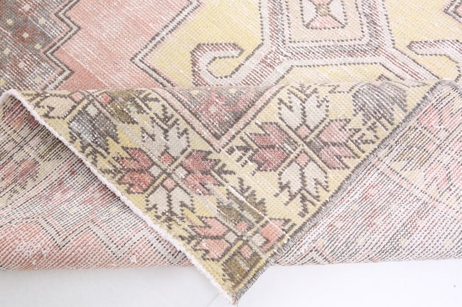 4'2'' x 8'3'' Unique Handmade Vintage Rug - 2495 - 16