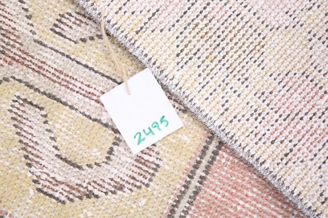 4'2'' x 8'3'' Unique Handmade Vintage Rug - 2495 - 17